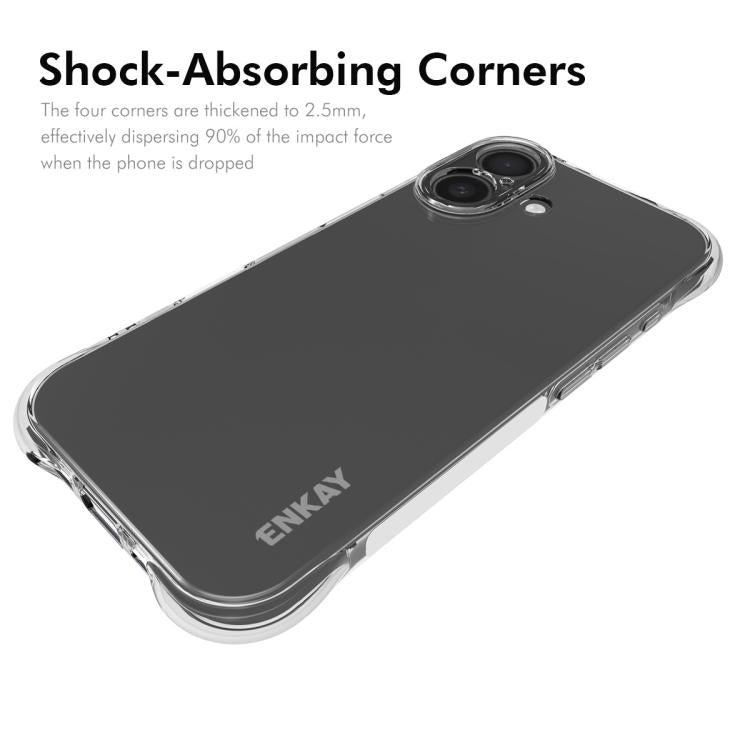 For iPhone 17 ENKAY Hat-Prince Transparent TPU Shockproof Phone Case by ENKAY