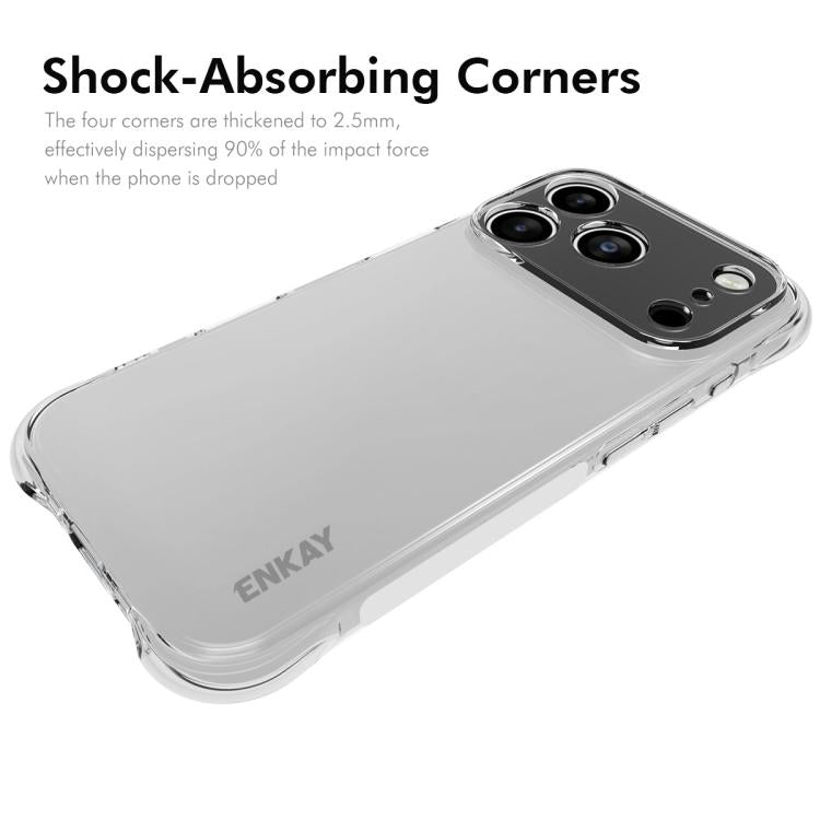 For iPhone 17 Pro ENKAY Hat-Prince Transparent TPU Shockproof Phone Case by ENKAY