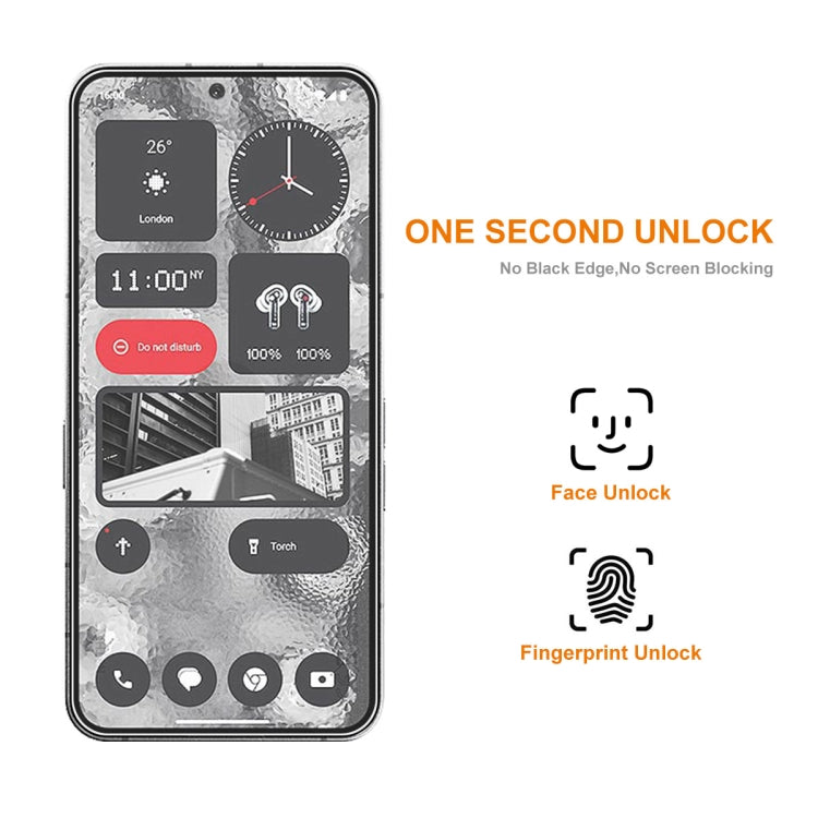 For Nothing Phone 2 ENKAY 0.26mm 9H 2.5D High Aluminum-silicon Tempered Glass Film by ENKAY