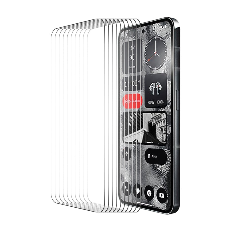 For Nothing Phone 2 10pcs ENKAY 0.26mm 9H 2.5D High Aluminum-silicon Tempered Glass Film by ENKAY