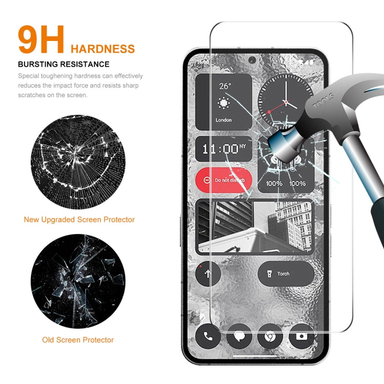 For Nothing Phone 2 10pcs ENKAY 0.26mm 9H 2.5D High Aluminum-silicon Tempered Glass Film by ENKAY