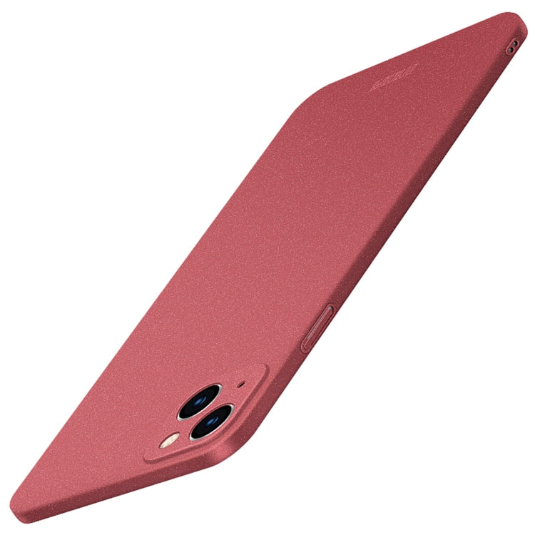 For iPhone 15 MOFI Fandun Series Frosted PC Ultra-thin All-inclusive Phone Case(Red) by MOFI