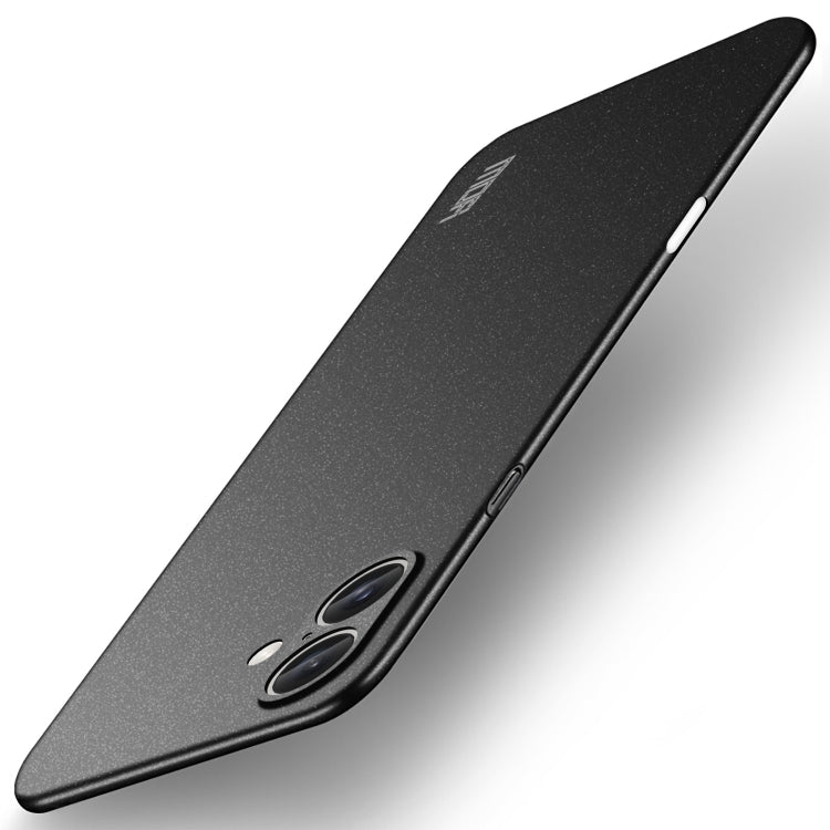 For iPhone 16 MOFI Fandun Series Frosted PC Ultra-thin All-inclusive Phone Case(Black) by MOFI