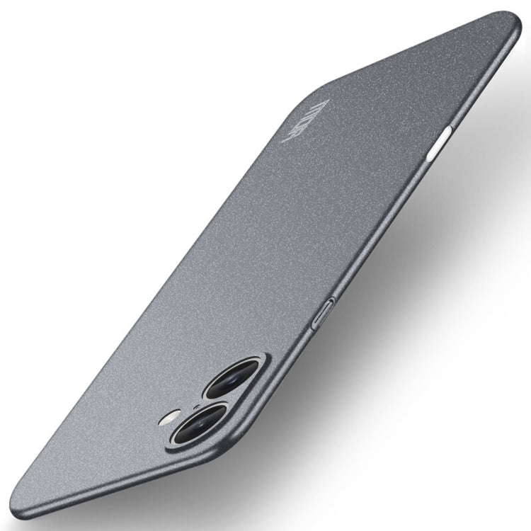 For iPhone 16 MOFI Fandun Series Frosted PC Ultra-thin All-inclusive Phone Case(Gray) by MOFI