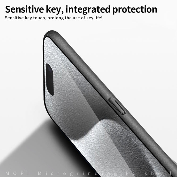 For iPhone 16 Plus MOFI Fandun Series Frosted PC Ultra-thin All-inclusive Phone Case(Gray) by MOFI