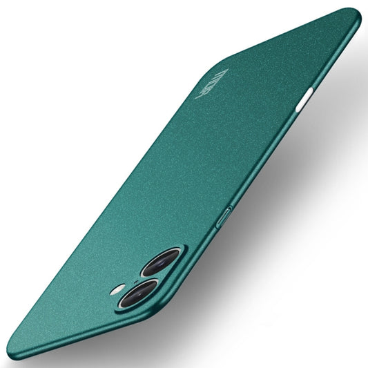 For iPhone 16 Plus MOFI Fandun Series Frosted PC Ultra-thin All-inclusive Phone Case(Green) by MOFI