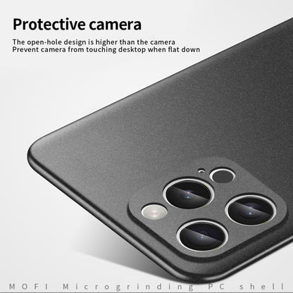 For iPhone 16 Pro MOFI Fandun Series Frosted PC Ultra-thin All-inclusive Phone Case(Black) by MOFI
