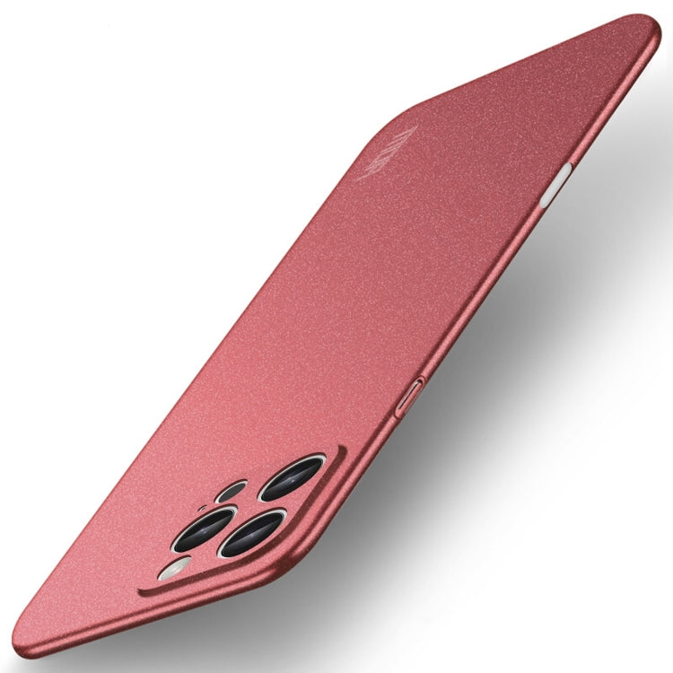 For iPhone 16 Pro Max MOFI Fandun Series Frosted PC Ultra-thin All-inclusive Phone Case(Red) by MOFI