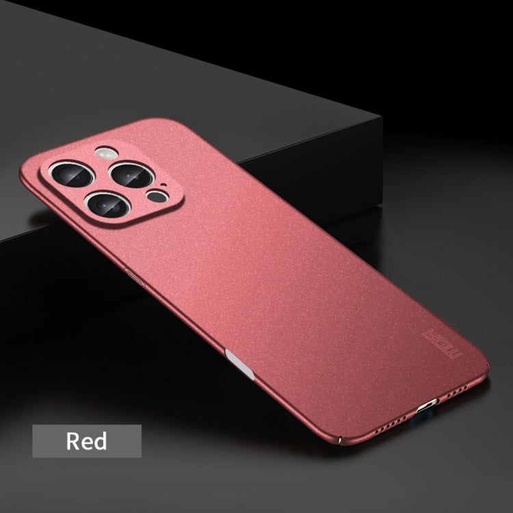 For iPhone 16 Pro Max MOFI Fandun Series Frosted PC Ultra-thin All-inclusive Phone Case(Red) by MOFI