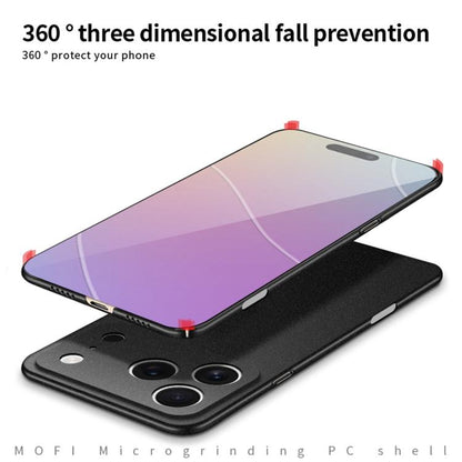 For iPhone 17 Pro MOFI Fandun Series Frosted PC Ultra-thin All-inclusive Phone Case(Black) by MOFI