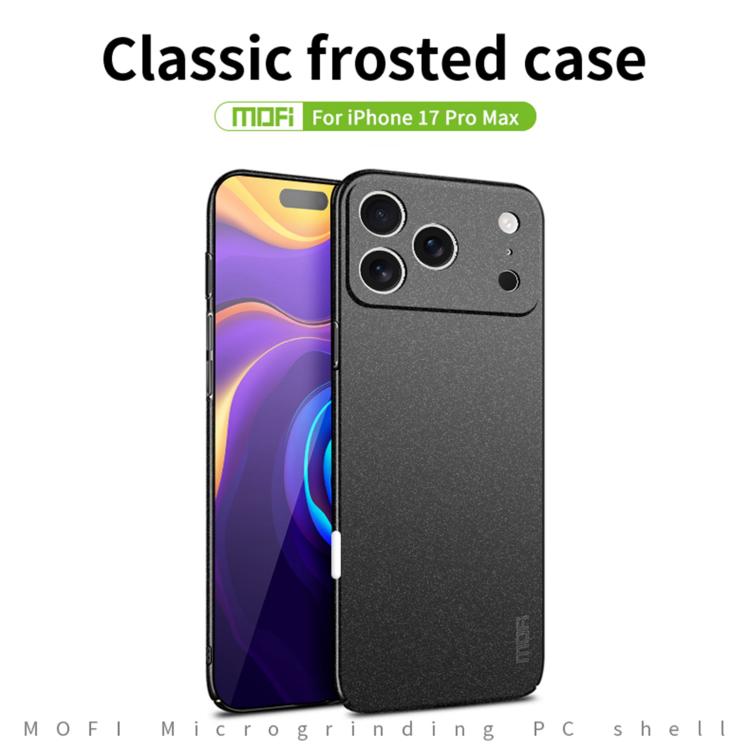 For iPhone 17 Pro Max MOFI Fandun Series Frosted PC Ultra-thin All-inclusive Phone Case(Blue) by MOFI