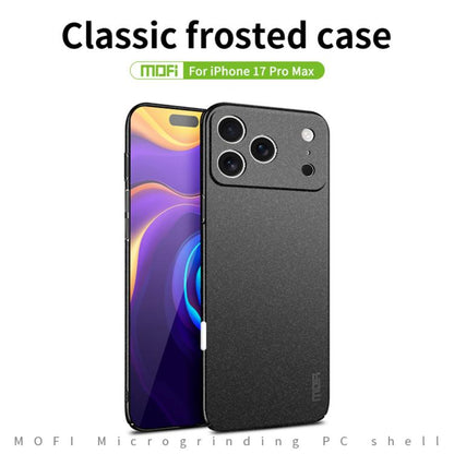 For iPhone 17 Pro Max MOFI Fandun Series Frosted PC Ultra-thin All-inclusive Phone Case(Gray) by MOFI