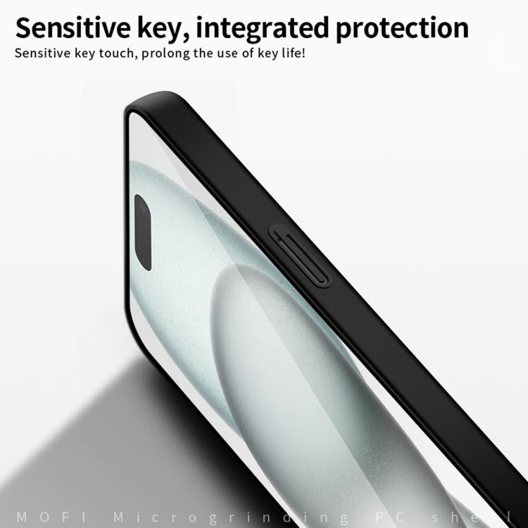 For iPhone 16 MOFI Frosted PC Ultra-thin Hard Phone Case(Black) by MOFI
