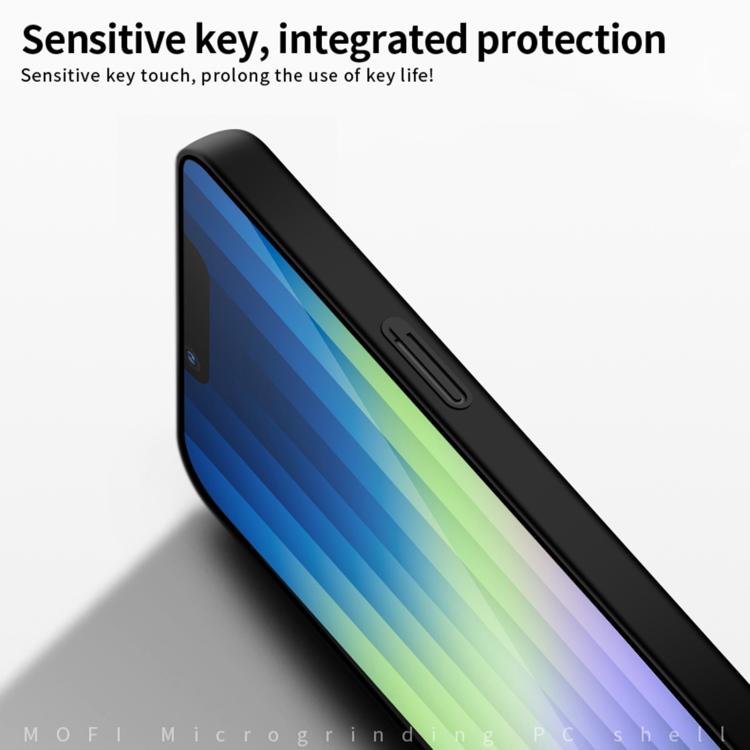 For iPhone 16e MOFI Frosted PC Ultra-thin Hard Phone Case(Black) by MOFI