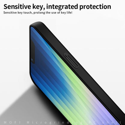 For iPhone 16e MOFI Frosted PC Ultra-thin Hard Phone Case(Black) by MOFI