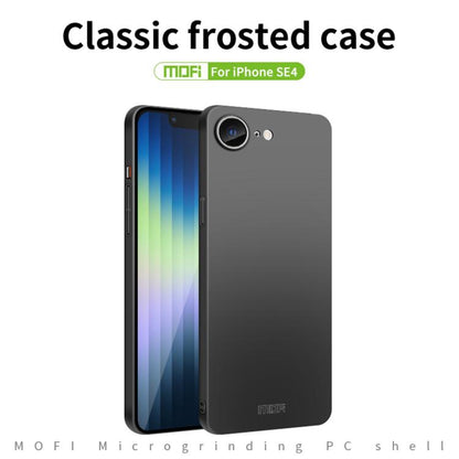 For iPhone 16e MOFI Frosted PC Ultra-thin Hard Phone Case(Blue) by MOFI