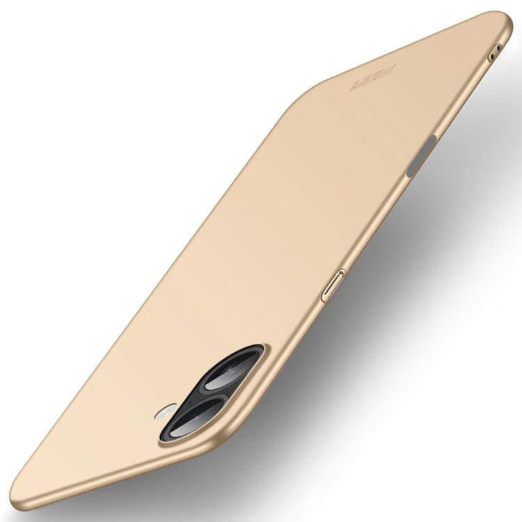 For iPhone 17 MOFI Frosted PC Ultra-thin Hard Phone Case(Gold) by MOFI