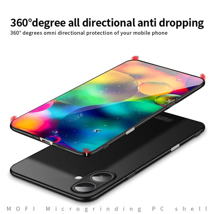 For iPhone 17 MOFI Frosted PC Ultra-thin Hard Phone Case(Gold) by MOFI