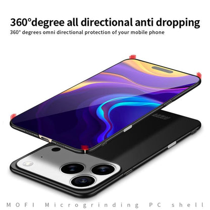 For iPhone 17 Pro Max MOFI Frosted PC Ultra-thin Hard Phone Case(Black) by MOFI