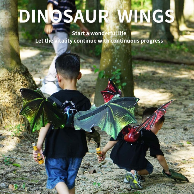 Rockwoo R02 Electric Dinosaur Wings with Lighting and Music(Red) by bashfashion
