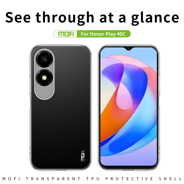 For Honor Play 40C / X5 Plus MOFI Ming Series Ultra-thin TPU Phone Case(Transparent) by MOFI