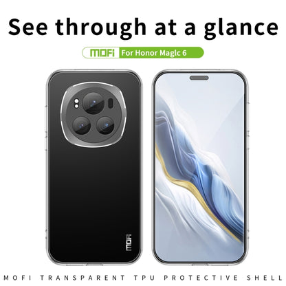 For Honor Magic6 MOFI Ming Series Ultra-thin TPU Phone Case(Transparent) by MOFI