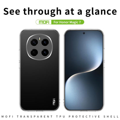 For Honor Magic7 MOFI Ming Series Ultra-thin TPU Phone Case(Transparent) by MOFI