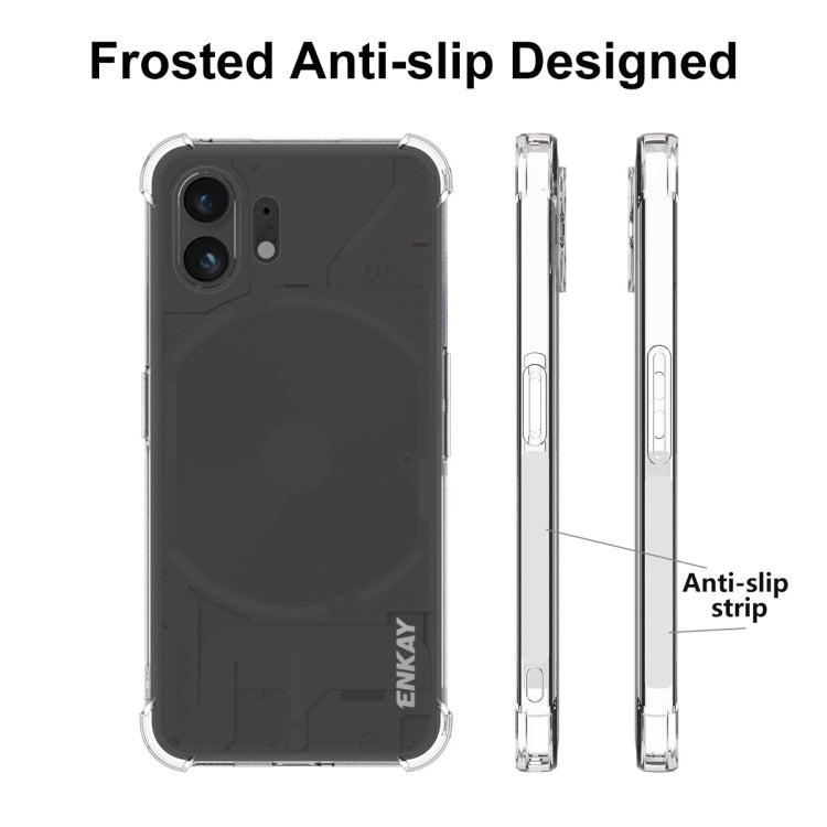 For Nothing Phone 2 ENKAY Hat-Prince Transparent TPU Shockproof Phone Case by ENKAY
