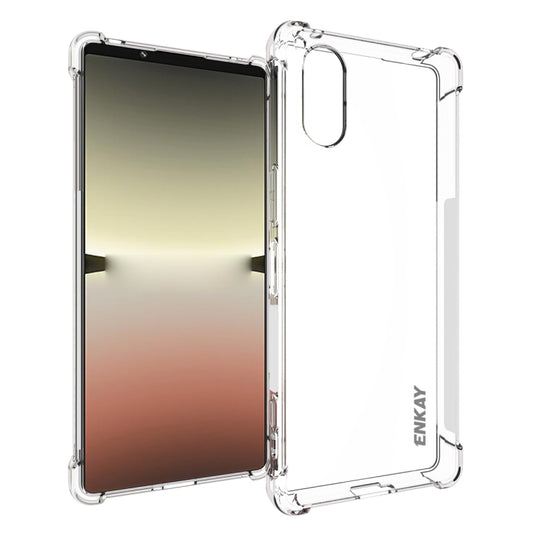 For Sony Xperia 5 V ENKAY Hat-Prince Transparent TPU Shockproof Phone Case by ENKAY