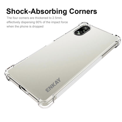 For Sony Xperia 5 V ENKAY Hat-Prince Transparent TPU Shockproof Phone Case by ENKAY