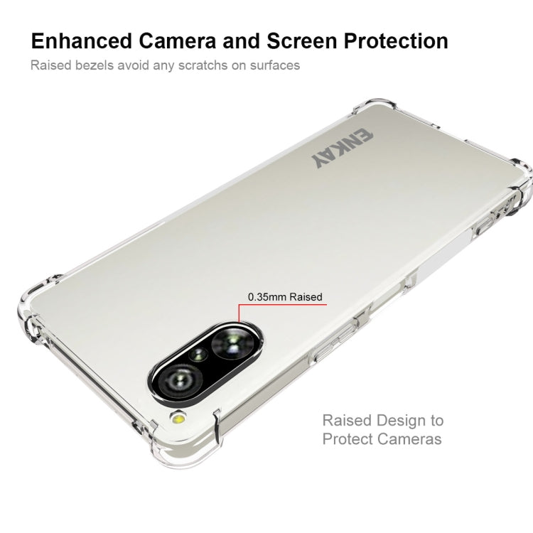 For Sony Xperia 5 V ENKAY Hat-Prince Transparent TPU Shockproof Phone Case by ENKAY