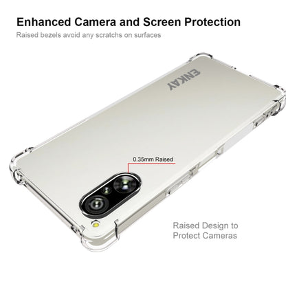 For Sony Xperia 5 V ENKAY Hat-Prince Transparent TPU Shockproof Phone Case by ENKAY