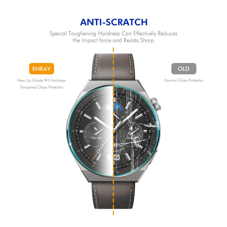 For Samsung Galaxy Watch Ultra 47mm / Ultra 2025 ENKAY 0.2mm 9H Tempered Glass Screen Protector Watch Film by ENKAY