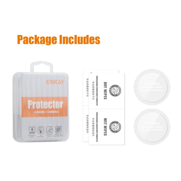 For Samsung Galaxy Watch Ultra 47mm / Ultra 2025 2pcs ENKAY 0.2mm 9H Tempered Glass Screen Protector Watch Film by ENKAY