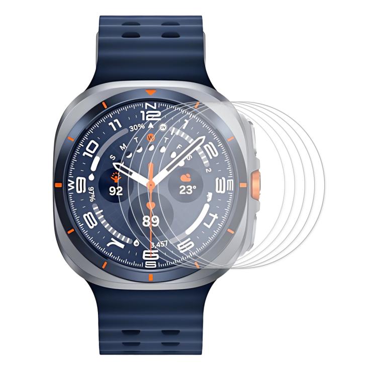 For Samsung Galaxy Watch Ultra 47mm / Ultra 2025 5pcs ENKAY 0.2mm 9H Tempered Glass Screen Protector Watch Film by ENKAY