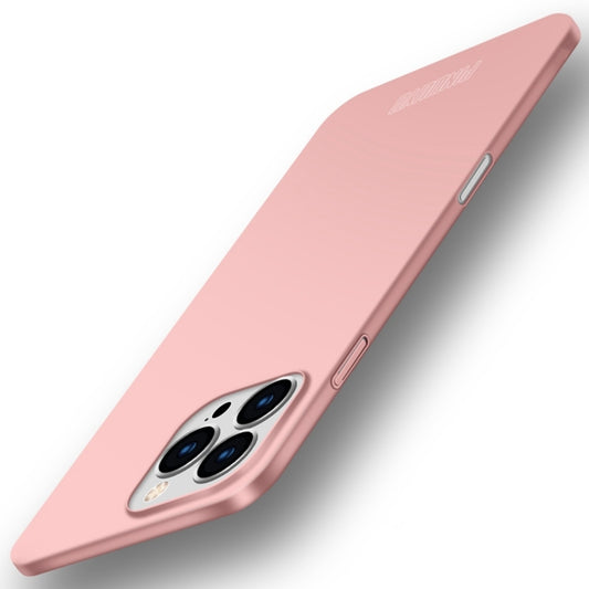 For iPhone 16 Pro PINWUYO Micro-Frosted PC Ultra-thin Hard Phone Case with Magsafe Magnetic Ring(Rose Gold) by PINWUYO