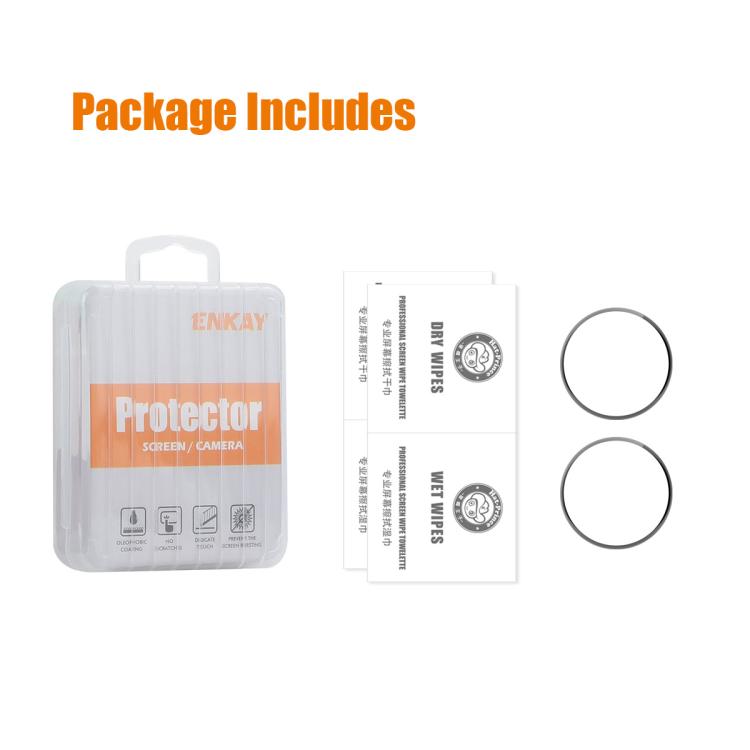 For Samsung Galaxy Watch Ultra 47mm / Ultra 2025 2pcs ENKAY 3D Full Coverage Soft PC Edge PMMA HD Screen Film by ENKAY