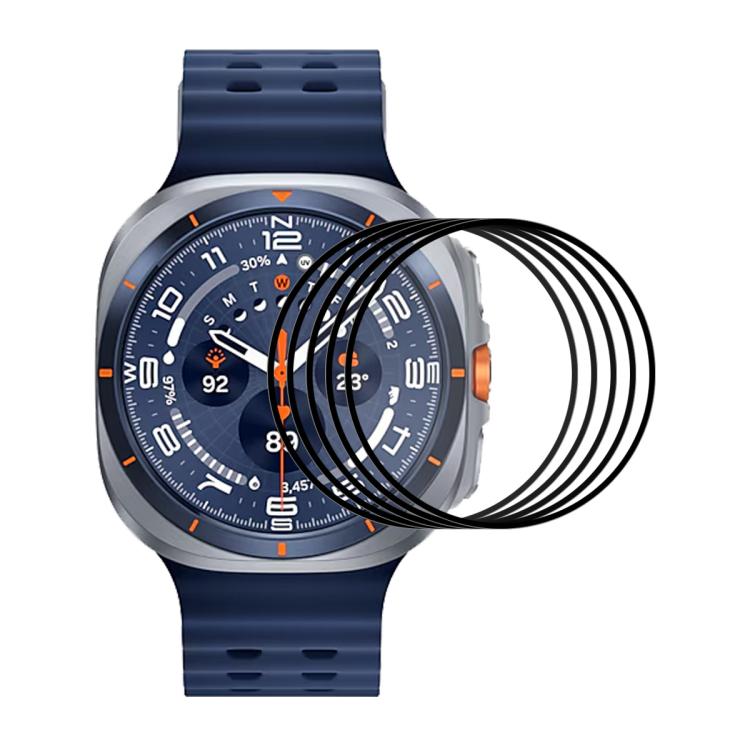 For Samsung Galaxy Watch Ultra 47mm / Ultra 2025 5pcs ENKAY 3D Full Coverage Soft PC Edge PMMA HD Screen Film by ENKAY