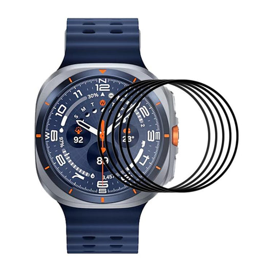 For Samsung Galaxy Watch Ultra 47mm / Ultra 2025 5pcs ENKAY 3D Full Coverage Soft PC Edge PMMA HD Screen Film by ENKAY