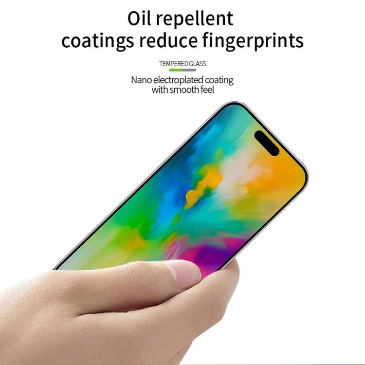 For iPhone 16 Plus PINWUYO 9H 2.5D Full Screen Tempered Glass Film(Black) by PINWUYO