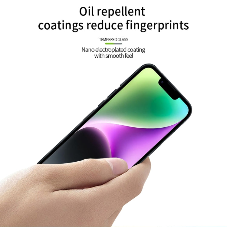 For iPhone 16e MOFI 9H 2.5D Full Screen Tempered Glass Film(Black) by MOFI