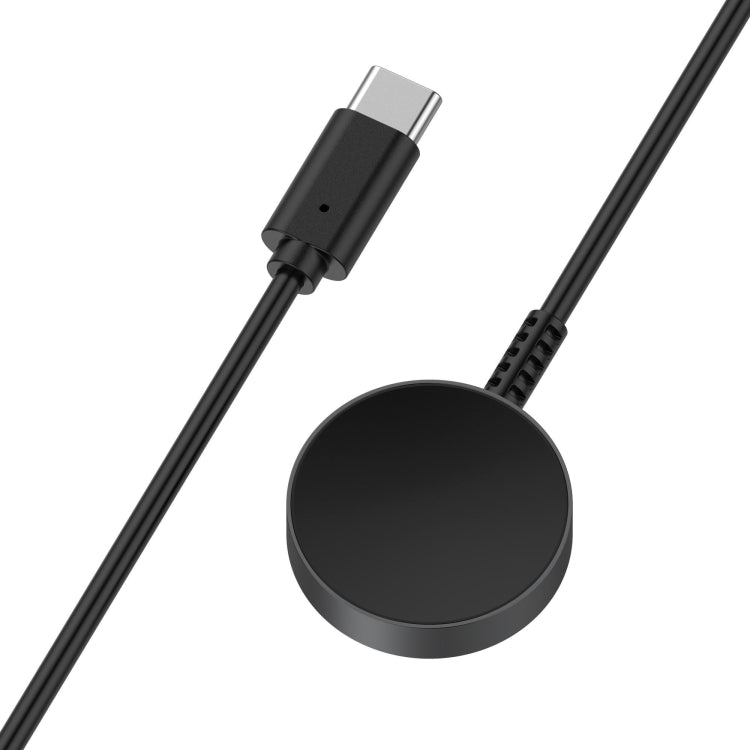 For Samsung Galaxy Watch Ultra 47mm Type-C Port Magnetic Metal Watch Charger(Black) by bashfashion