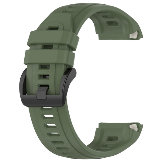 For Garmin Approach S70 47mm 22mm Sports Silicone Watch Band(Dark Green) by bashfashion