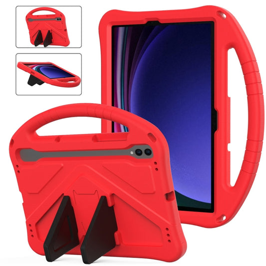For Samsung Galaxy Tab S9 EVA Shockproof Tablet Case with Holder(Red) by bashfashion