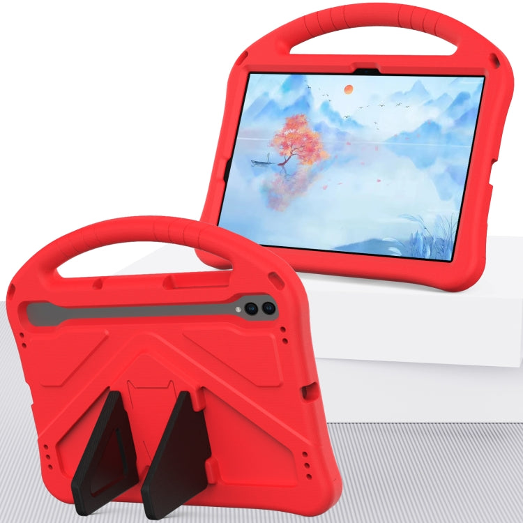 For Samsung Galaxy Tab S9 EVA Shockproof Tablet Case with Holder(Red) by bashfashion