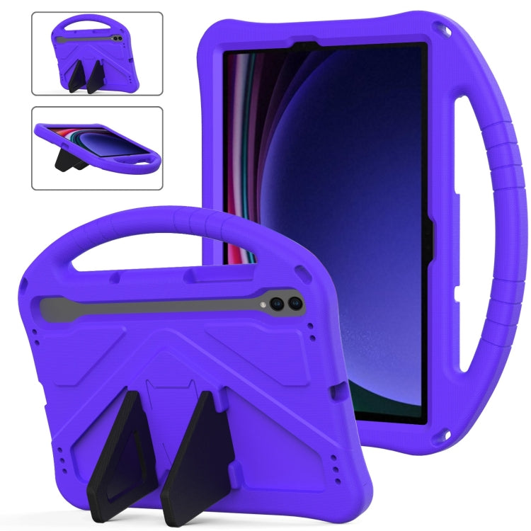 For Samsung Galaxy Tab S9 EVA Shockproof Tablet Case with Holder(Purple) by bashfashion