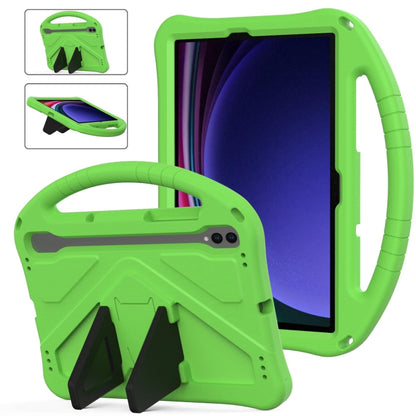 For Samsung Galaxy Tab S9 EVA Shockproof Tablet Case with Holder(Green) by bashfashion