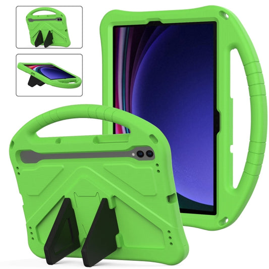 For Samsung Galaxy Tab S9 EVA Shockproof Tablet Case with Holder(Green) by bashfashion