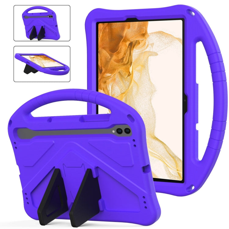 For Samsung Galaxy Tab S8 EVA Shockproof Tablet Case with Holder(Purple) by bashfashion