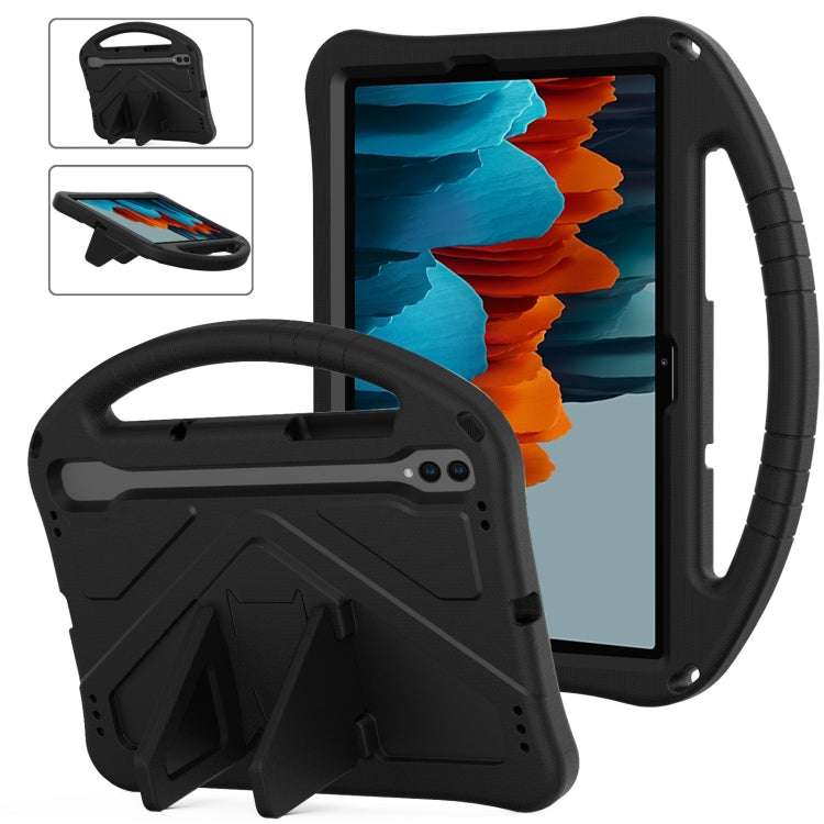 For Samsung Galaxy Tab S7 T870 EVA Shockproof Tablet Case with Holder(Black) by bashfashion